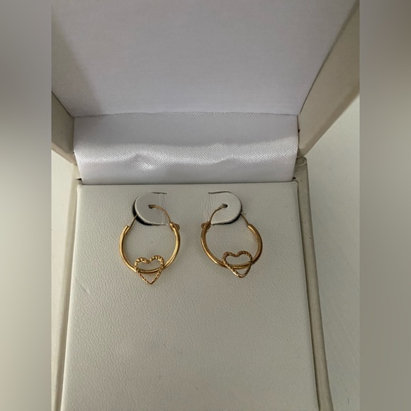 Small 10k Gold Earrings - Picture 2 of 3